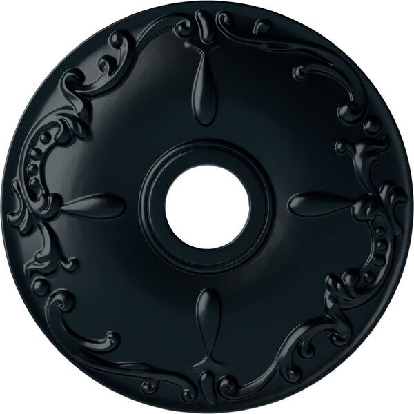 Ekena Millwork Kent Ceiling Medallion (Fits Canopies up to 5"), Hnd-Painted Night Shade, 18"OD x 3 1/2"ID x 1 1/4"P CM18KENSF - main